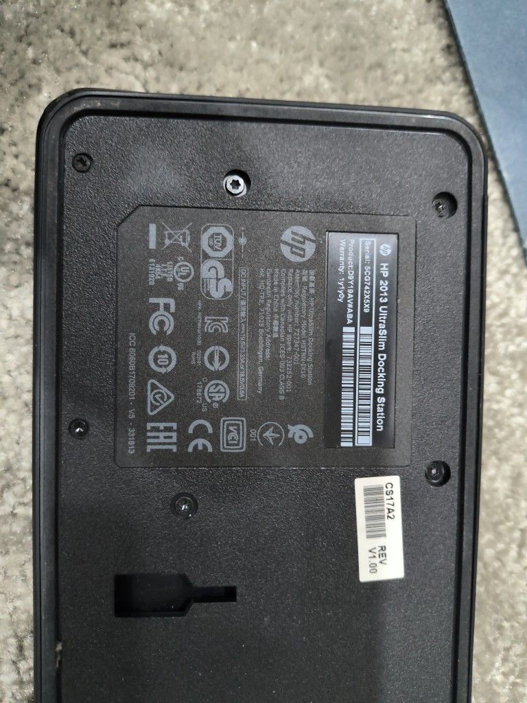 HP Ultraslim Dock 2013 US Docking Station Without AC Adapter