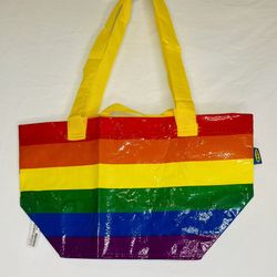 NEW 🏳️‍🌈 IKEA STORSTOMMA 2012 Small Pride/Rainbow Color Shopping/Tote Bag