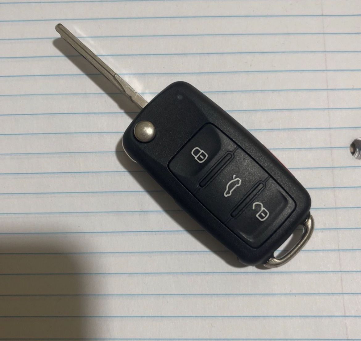 Volkswagen Flip Key Fob OEM VW Keyless Entry Remote w/ Trunk Access