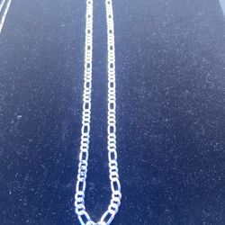 Figaro Chain 26” 925 From Italy