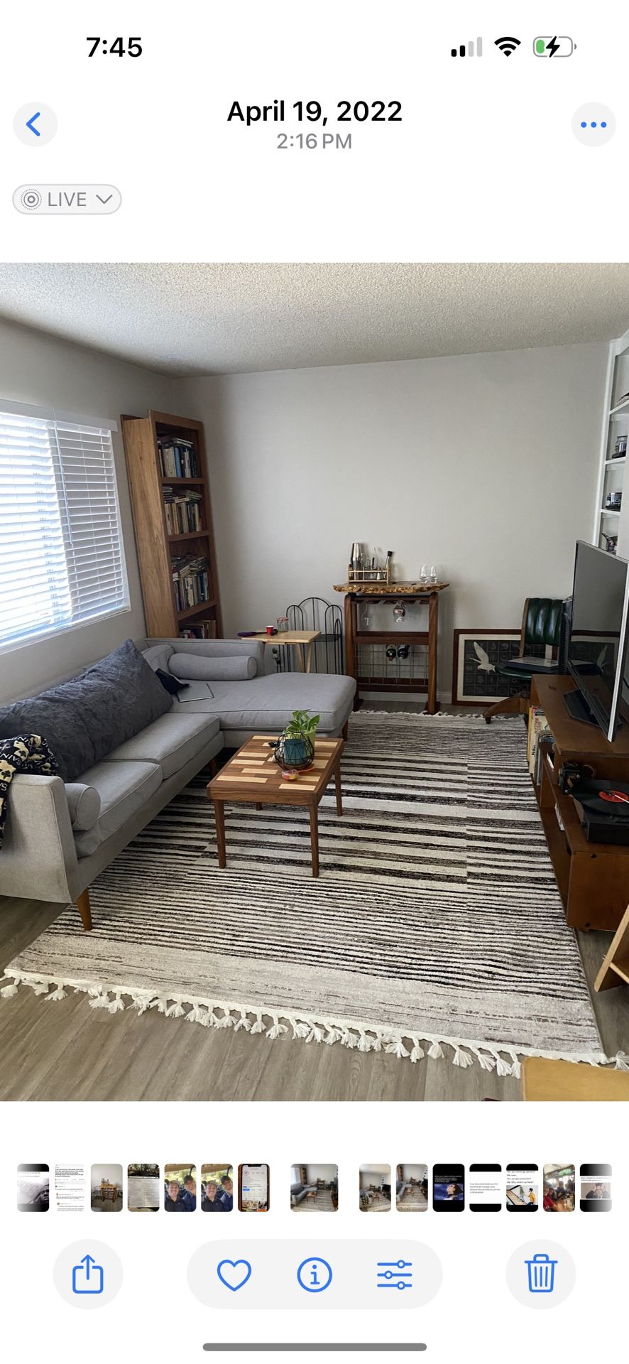 Grey Mid Century Style Couch! 250 Or Best Offer!