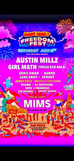 Almost Nakey Freedomfest tickets