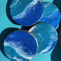 Ocean Resin Coasters 