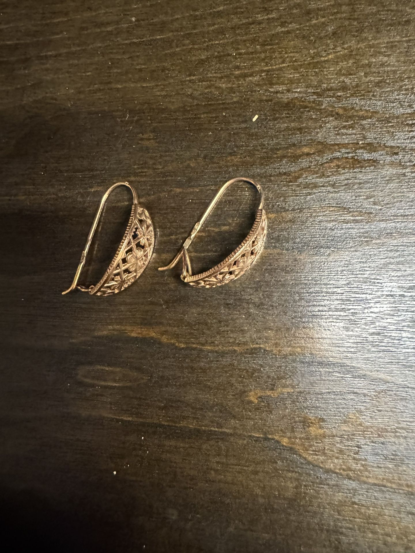 14k Golden earrings. 3,24 Grams