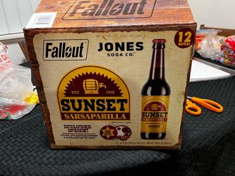 MOVING SALE - Fallout Jones Soda Sunset Sarsaparilla Box + Bottles