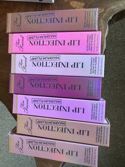 7 Full Size Too Faced Lip Injection Maximum Plump Extra Strength Hydrating Lip Plumper