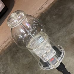Rare Clear Gum Ball Machine By Carousel  With Stand