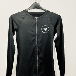 Roxy Full Zip Rash Guard, black (Women’s M)