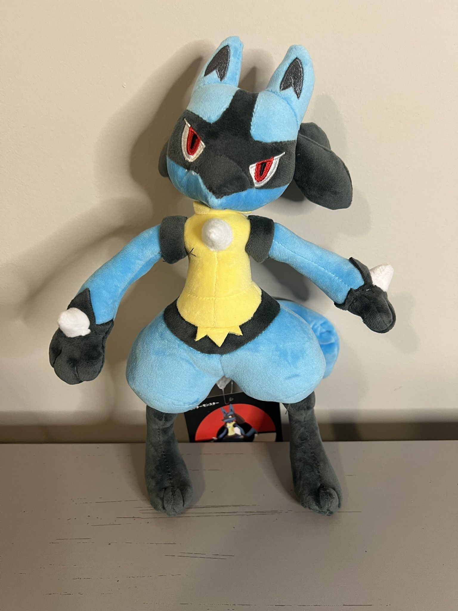 Pokémon Lucario Plush (12 Inches Brand New with Tags)