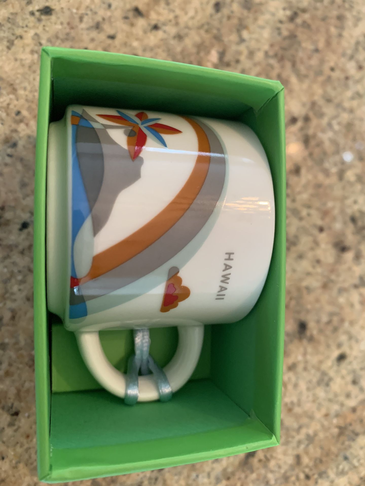 Starbucks ORNAMENT 2oz Hawaii “you are here” mug