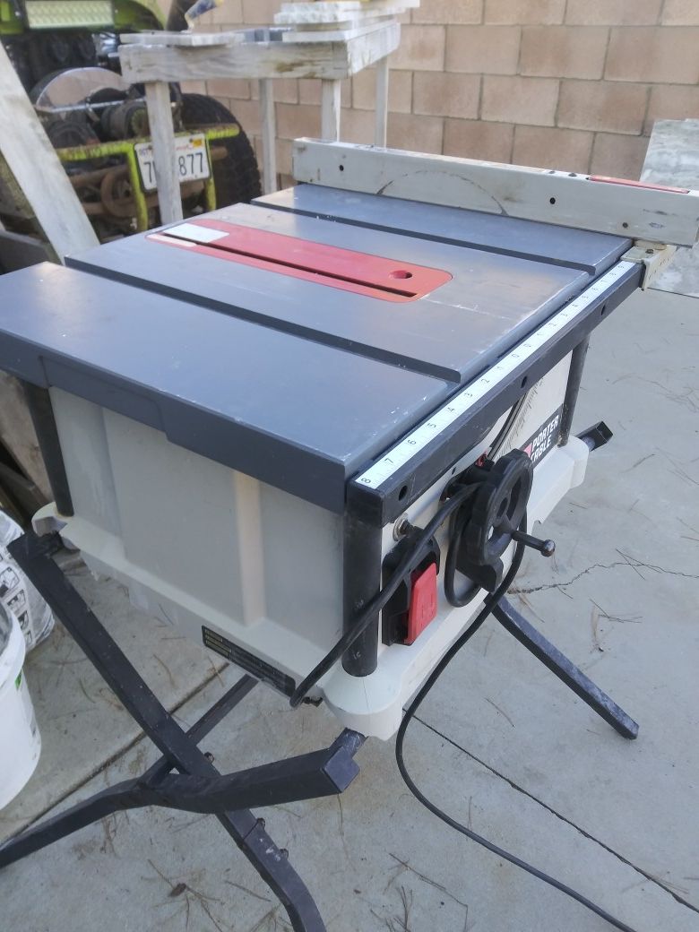 Excellent working porter cable table saw
