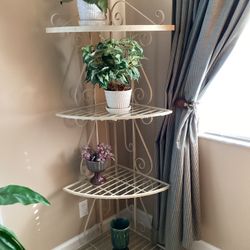 Wrought Iron Corner Display Stand 63” Tall