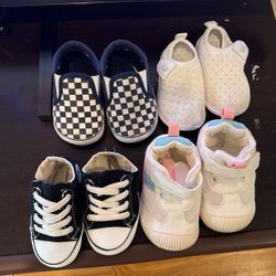 4 Pairs Of Baby Shoes 
