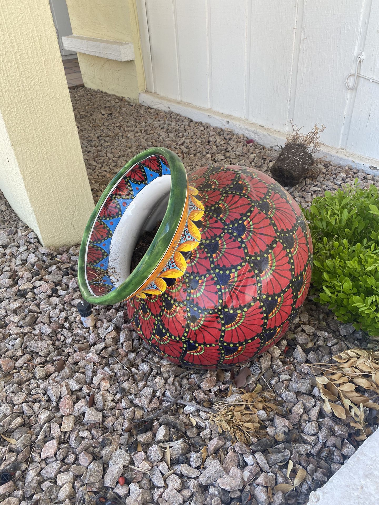 Colorful flower planter pot