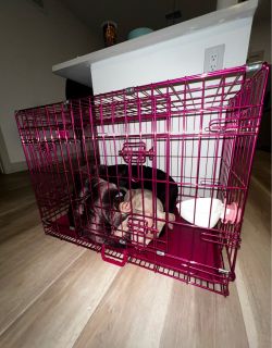 Heavy duty pink crate