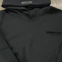 Black Essentials Hoodie
