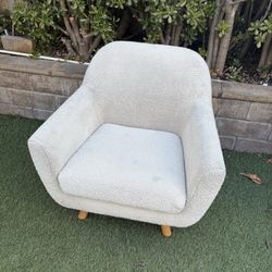 Article lounger chair lounge white boucle