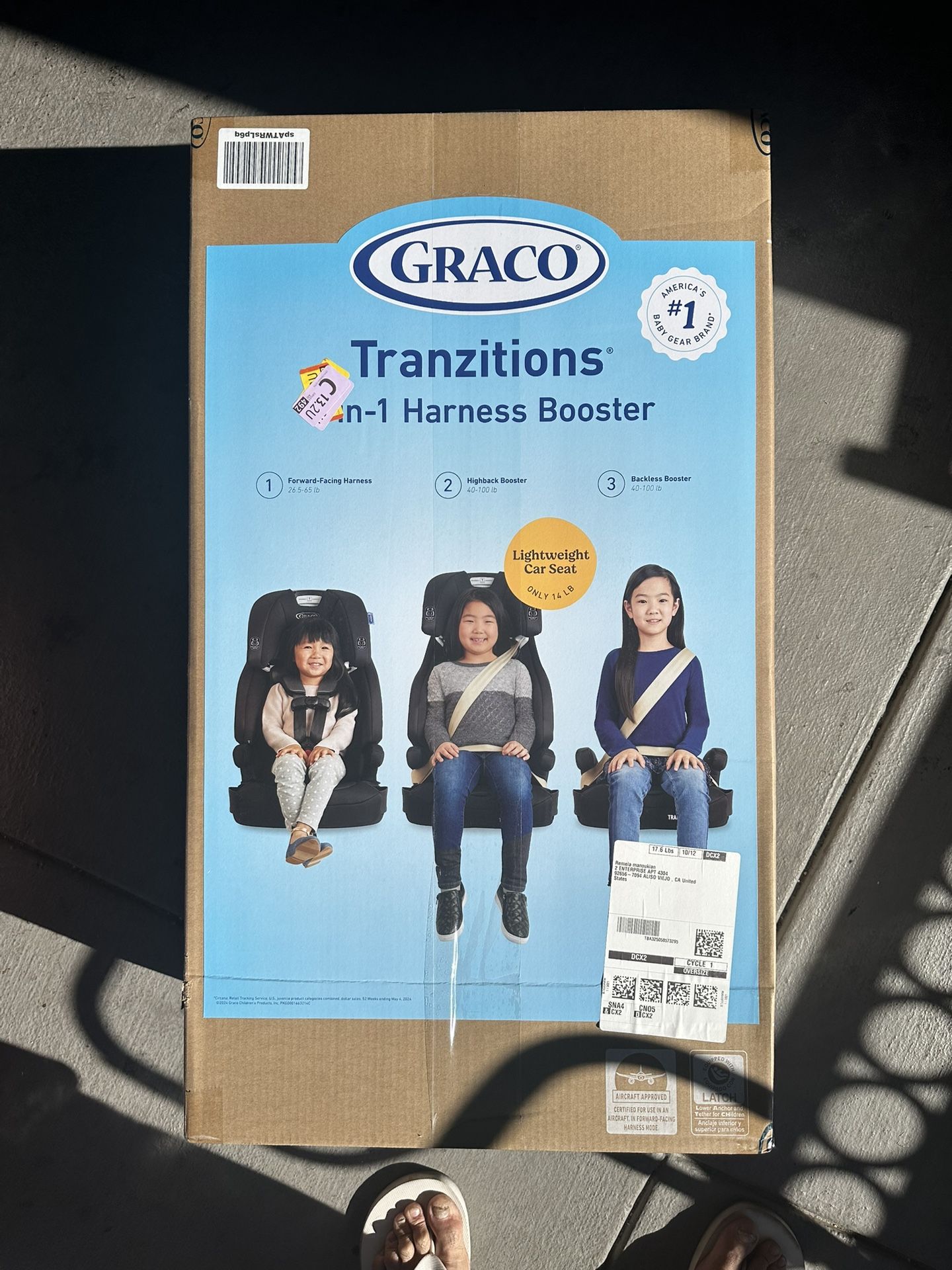 Graco 3-in1 Car Seat & Graco Harness booster Seat