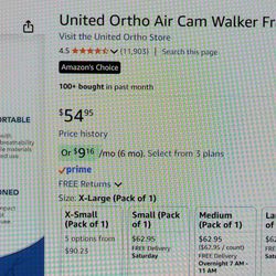 United Ortho Air Cam Walker Fracture Boot