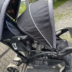 Baby trend sit  and stand double stroller