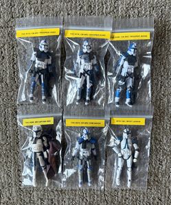 Star Wars TVC 501st ARC Trooper 6 Figure Lot Fives Echo Jesse Havoc Rex