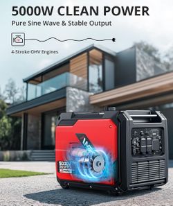 Amerisun 5000-Watt Gas-Powered Portable Inverter Generator