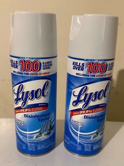 Lysol disinfectant spray (both