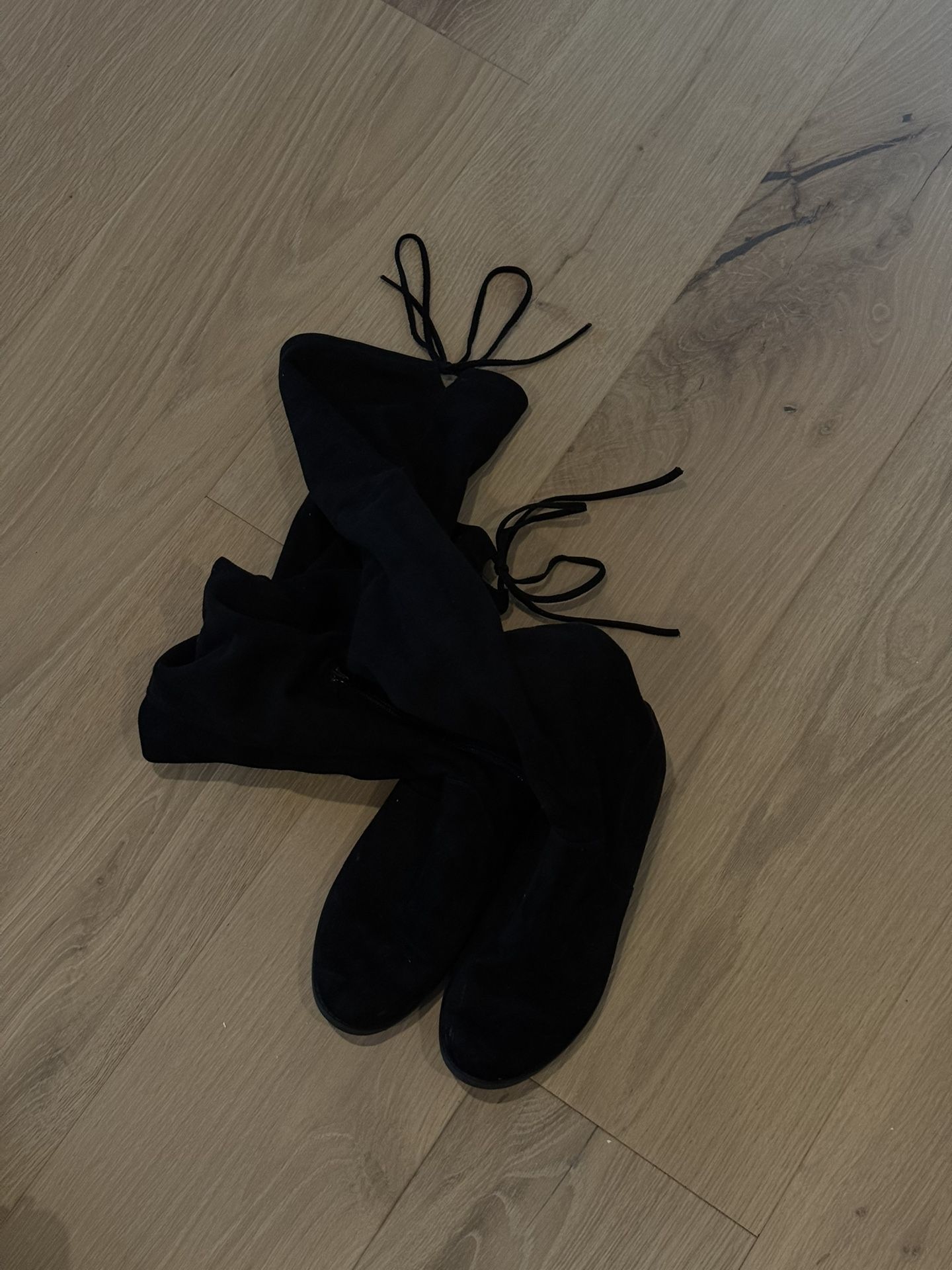 black over the knee boots