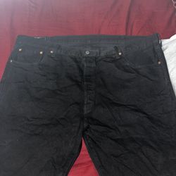 JET BLACK 501s