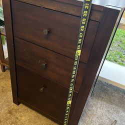 Beautiful Solid Wood Filing Cabinet Or Chest 