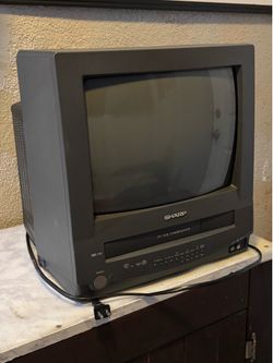 Sharp 13" CRT TV VCR Combo 13VT-N100 Retro Gaming TV