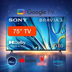🔥 NEW Sony 75” BRAVIA 3 4K Smart TV – PS5 Ready • Dolby Vision • Google TV 🔥