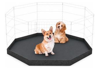 Dog Playpen Bottom Pad, 8-Panel 24-Inch Octagonal, Washable