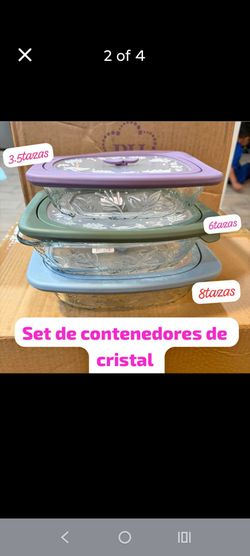 Set 3 recipiente con tapadera s nuevas