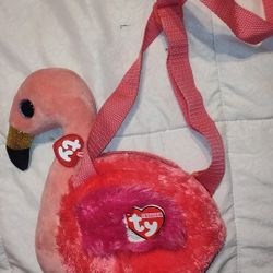 Flamingo TY crossbody Purse