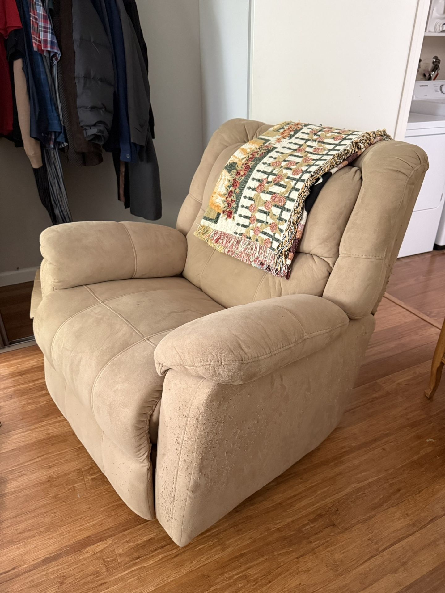 Beige Recliner