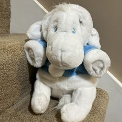 Plush Disney Store White Eeyore Blue hoodie 12"