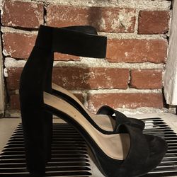 Black High Heel Sandals Size 7