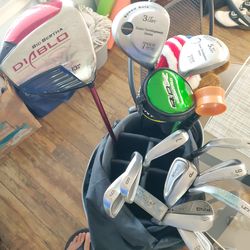 Upgarded forgiving set - Callaway Diablo Driver, Cobra SS Oversized Irons + TaylorMade Bag