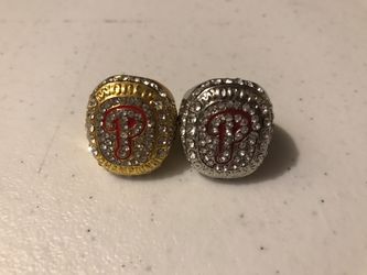 PHILADELPHIA PHILLIES WORLD CHAMPION RINGS {Metal} (Choice of Silver or Gold color) 1 ring for $3, 2 rings for $5