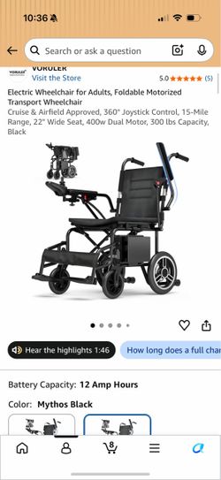 Electric wheelchair new in the box