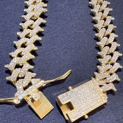 💎 HIP-HOP YELLOW GOLD DIAMOND CHAIN – 22” 💎