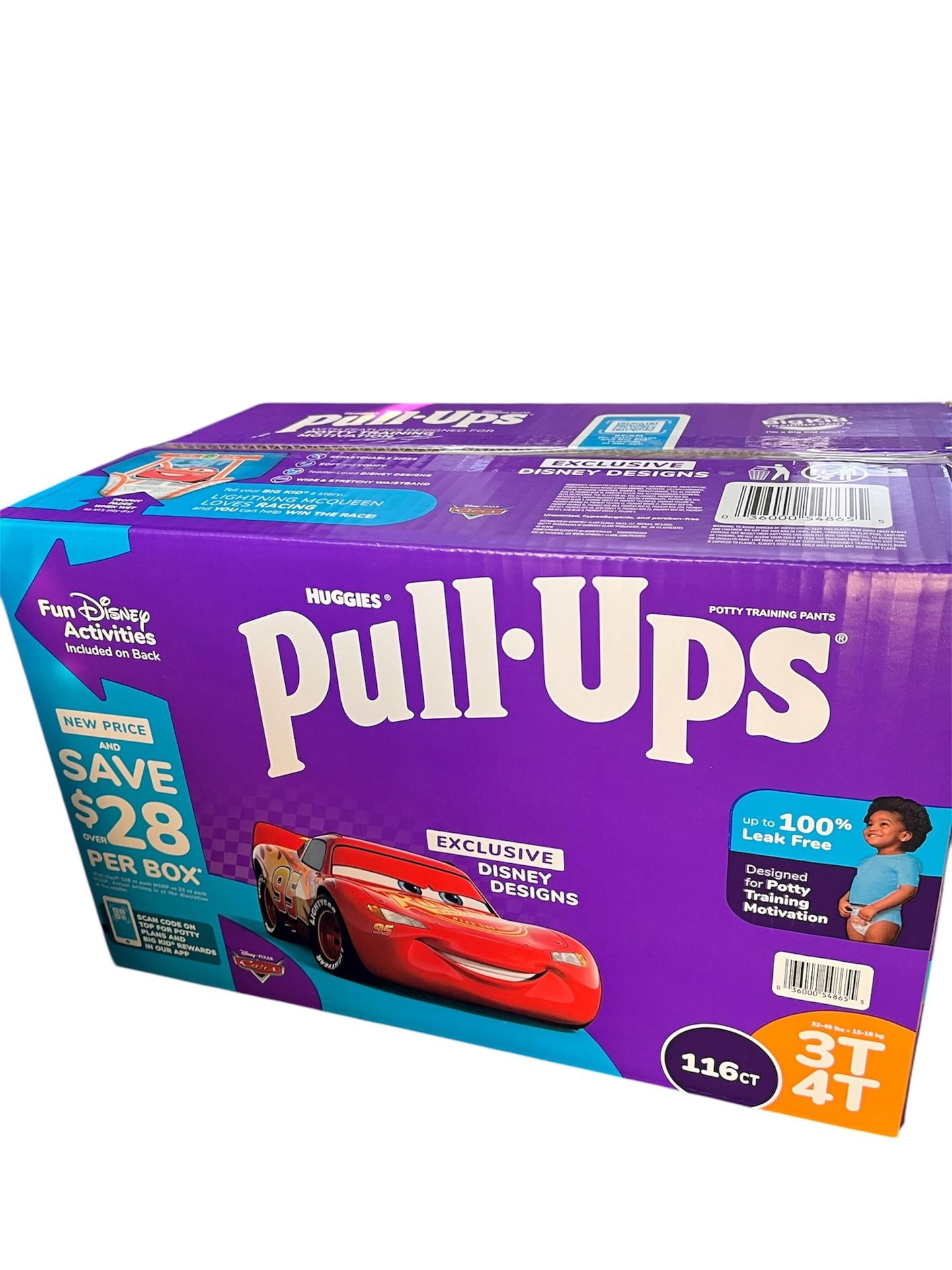 HUGGIES PULL UPS DIAPERS SIZE 3T 4T 116CT