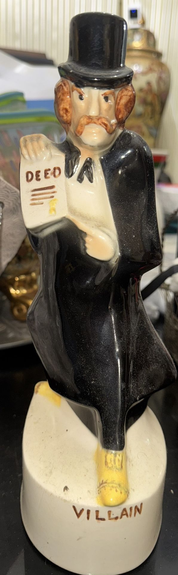 Vintage Royal Enfield Villain No. 185 Porcelain Liquor Bottle Decanter 1969