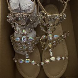 Remy Flat Sandals – Size 12 – Beige