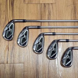 TaylorMade RBZ RocketBallz Irons 5, 6, 7, 9, PW Regular Flex Steel Shafts