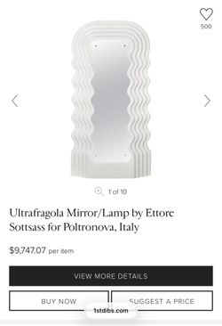 Ultrafragola Mirror/Lamp 
