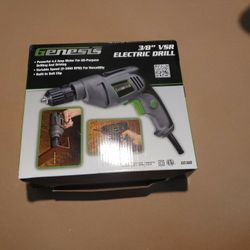 3/8" electric  drill Genesis , like new .