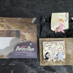 Rare 2018 Disney Peter Pan 65th Anniversary Mystery Map Pins With Box.