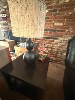 Espresso colored end table
